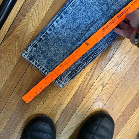Vintage Acid Washed Orange Tab Levis Jeans Sz 34 x 32 - Picture 9 of 10